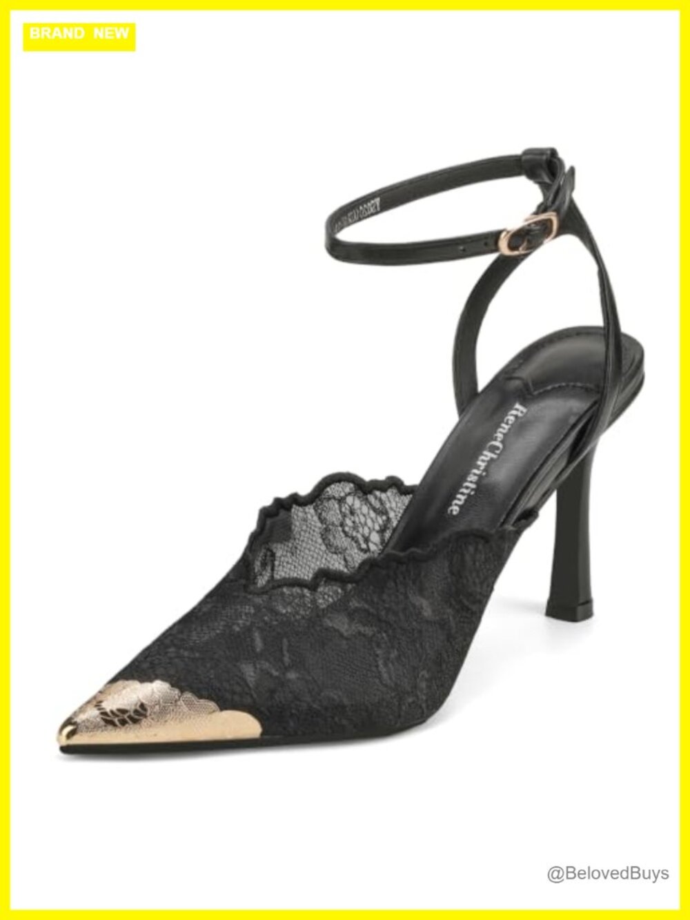 Lace Mesh Slingback Pumps Pointed Toe Heels Wedding Party Dress Shoes